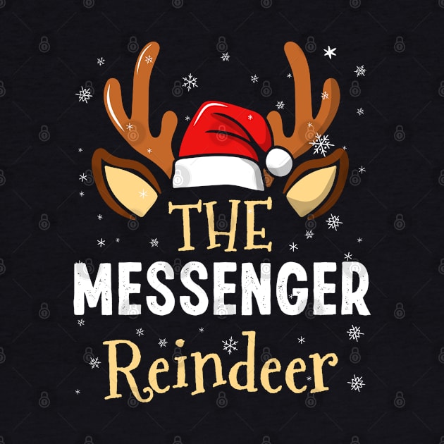 The messenger Reindeer Family Matching Christmas Outfit 2023 by qwertydesigns